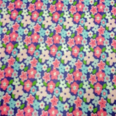 Pastel Floral Flower Print Fleece Fabric – 60″ Wide – Sold by The Yard & Bolt