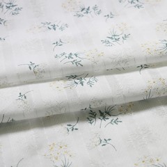 55”Wide 1 Yard Elegant Floral Lace Jacquard Print Cotton Fabric Material Sewing
