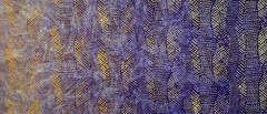 1 Yard Cut of Lunn Fabric Texture Stripe Ombre Batik 100% Cotton 3549 Grape