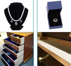 Self Adhesive Velvet Flock Contact Paper Roll Shelf Liner for Jewelry Drawer Cra