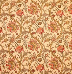 P KAUFMANN Biltmore Inn Large Jacobean Floral Fabric 7 YARDS 54″ Wide