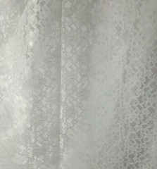 White Sheer Mesh Floral Pattern Raschel Lace 60″ Polyester Fabric By The Yard