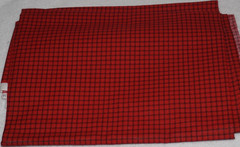 1yd x 44″, Daisy Kingdom, “Ted E. Bear Christmas Check”, Cotton Sewing Fabric