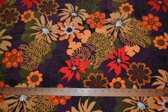 Synthetic apparel fabric, floral print, 58″ x 3.5 yards