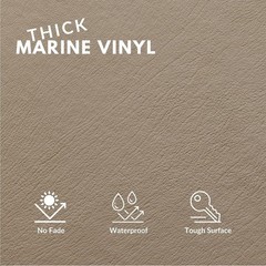 Quality Marine Vinyl in Pebble – Perfect for Durable Outdoor Upholstery, 1 Yard