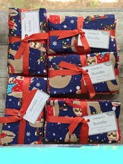Lot Of 5 Christmas Fat Quarter Bundles- Sloth Themed By Create It. Brand New