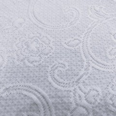 5.5 Yard Cut of White Cotton Matelasse Medium Weight Home Decor Fabric