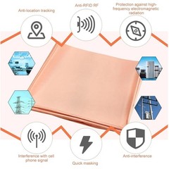 EMF Protection Fabric Golden 197″x43″