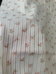 VTG Beautiful Feminine Pink Floral DIMITY Fabric BTHY Petite Flowers