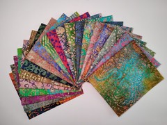 Lot of 20 Fat Quarters ~ Cotton Batik Quilt Fabric Bundle (#3)