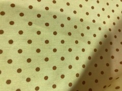 1 yard + 10″ Moda Polka Dot Cotton Fabric, Beige Brown, Up to 45” Wide