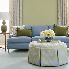 Ballard Designs Genevieve Green Sunbrella® Performance Fabric by the Yard…