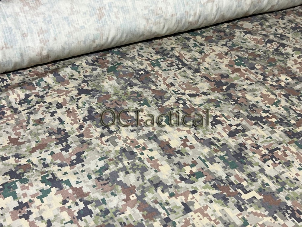 Rare Bulldog Mirage Camouflage 50/50 NYCO MilSpec Ripstop Fabric By the YARD