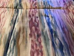 Renderings by Hoffman Golden Brown & Multocolor Striped Cotton Fabric 1/2 yard