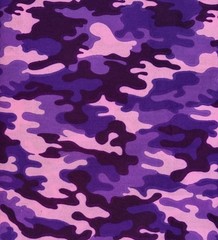 Fabric By The Yard – Purple Black Camouflage – 44” Wide – cotton/synthetic blend
