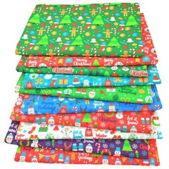 70 Pcs Christmas Printed Floral Cotton Fabric Squares Bundles 10×10 In
