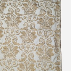Shantung Silk Taffeta Silk Dupioni Fabric Caramel Gold Classical Damask By Yard