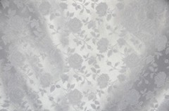 White Jacquard fabric Satin Floral rose drapery fabric BTY tablecloth 58″ wide
