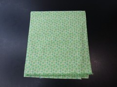 Unknown Mfg Green Floral Flower Bubble Pattern 36″x44″ Fabric
