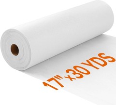 Light Weight 17in x 30yd White Iron On Non-Woven Fusible Interfacing,