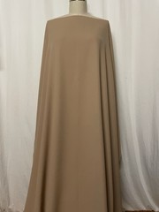 Pre-Shrunk 100% Worsted Wool Gabardine Dark Beige Fabric 1 Yard 14″ Long 59″Wide