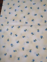 Lot of Fabric, butterfly garden by Rebecca Carter, flowers, creams/whites, 13oz