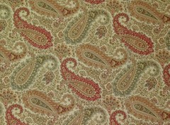 RICHLOOM SALISBURY TEABER CREAM BEIGE PAISLEY MULTIUSE FABRIC BY THE YARD 54″W
