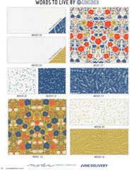 Moda Words to Live By Fat Eighth Bundle, 21pc, Gingiber for Moda Fabrics,