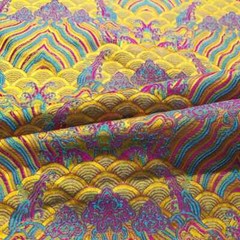 Viscose China Brocade Fabric 29″ Wide By Yards Retro Weave Patterned Material
