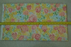 By 1/2 Yd, 45″ Wide, Large Bright Pink & Yellow Floral on Quilt Cotton M5557
