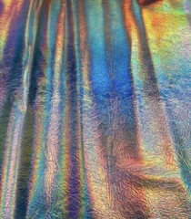 Holographic Gold Cracked metallic reflective Distressed vinyl upholstery 54″ Wid