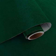 Self Adhesive Dark Green Velvet Fabric Felt Roll Drawer Liners 15.7” X 78.7”