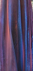 Fabric By The Yard Iridescent Mesh Stretch Two Tone Blue Red