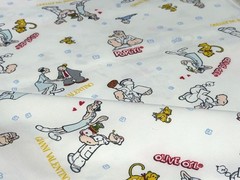GIANNI VALENTINO & POPEYE Vintage Fabric 149x50cm Wide Retro Collectible