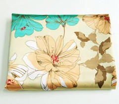 1yard Flower Satin Material Soft Polyester Charmeuse Fabric For Scarf Craft