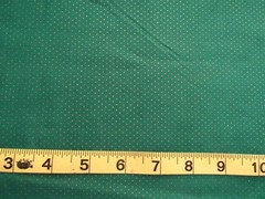 1 yd 100% Cotton Fabric Green with Gold Tiny Dots All Over