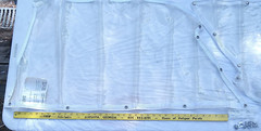 Isinglass Clear Vinyl 30 Gauge Polished Marine Grade Boat Enclosure 2 Windows
