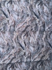 20″ x 44″ Marble Swirl Cotton Quilt Fabric Gray Abstract Stone