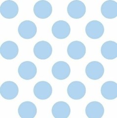 VelvaFleece Medium Dot Light Blue Fleece Fabric Print by the yard A230.07