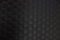 Hexagon Quilted Vinyl Grain Faux Leather Car Upholstery Fabric | 2″-5cm Stitched