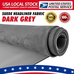 Grey Suede Headliner Fabric Material 80″x60″ Car Interior Roof Liner Upholstery
