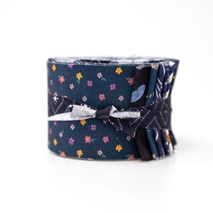 20 -pc It’s All NAVY Jelly Roll 2.5″ pre-cut 100% cotton fabric quilting strips