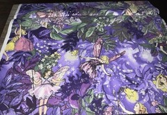Glitter Flower Fairies Fabric By Michael Miller, Mary Cicely Barker 14×36
