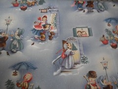 Quilting Sewing Unwashed Fabric Merry-C Timeless Treasures Children Carolers