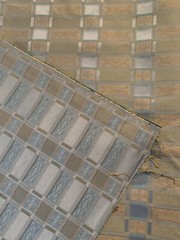 Over 1 Yard 51” X 53” Vintage Fabric Slate Blue Plaid Cotton Polyester Blend