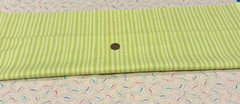 Lime Colored Stripes * Keepsake Calico for JoAnn * 100% Cotton Remnant* 8″ x 22″