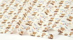 Amusing Teddy bear Patterned Fabric made in Korea by the Half Yard