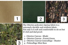 Ottertex Waterproof Canvas Hunter Print Outdoor Fabric New 9 3/4 Yard Piece