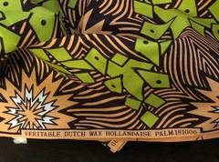 Geometric Shape Veritable Dutch Wax Hollandaise Palm 181006 5.6 yds x 44″ Fabric