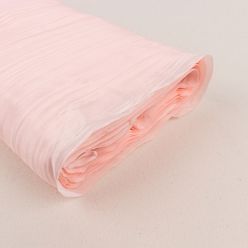 54 in x 10 yards Crinkled Accordion Taffeta FABRIC BOLT Party Events Decorations
